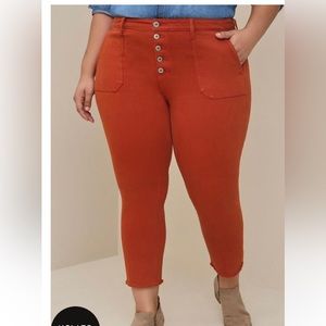 2new pair NWT classic vintage stretch mom pants from torrid size 22S $50 each